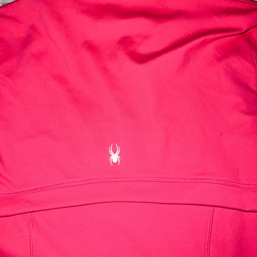 Spyder Women's Full Zip Athletic Jacket Coral Pink Medium - Picture 11 of 13